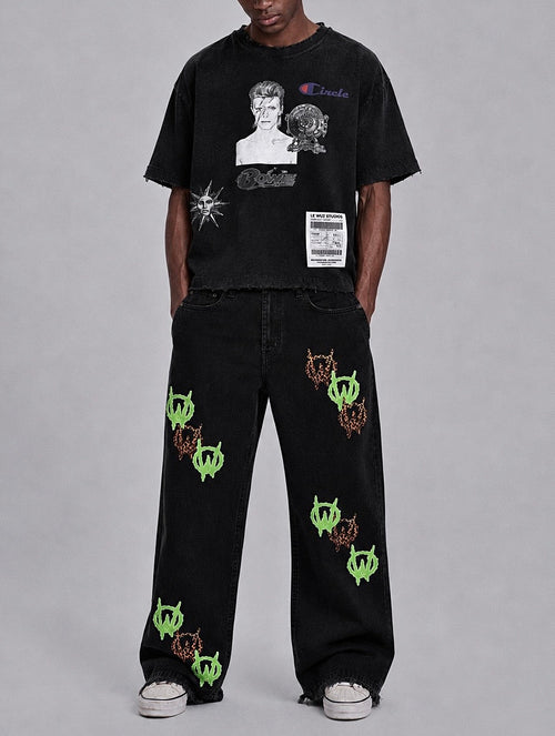 (W)ild Card Winners Patch Jeans